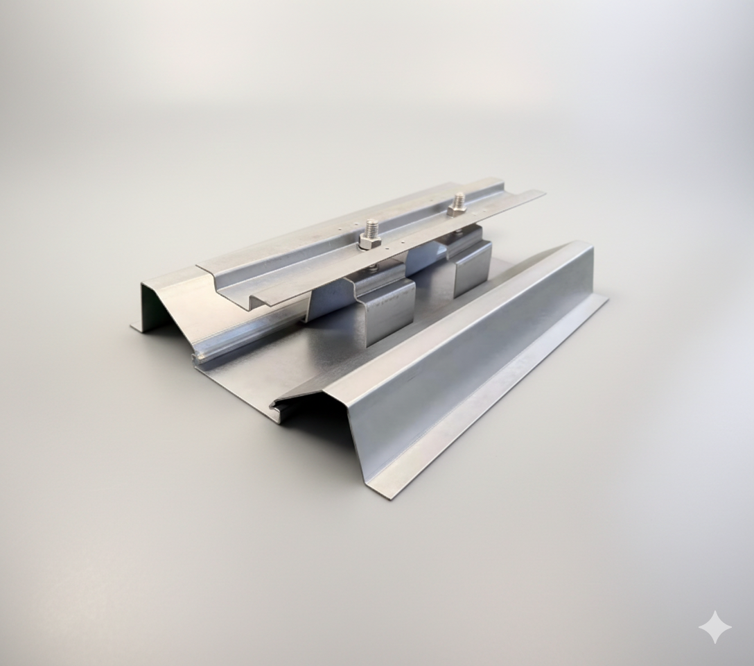 BIPV Corrugated Steel Roof Solar Mounting System