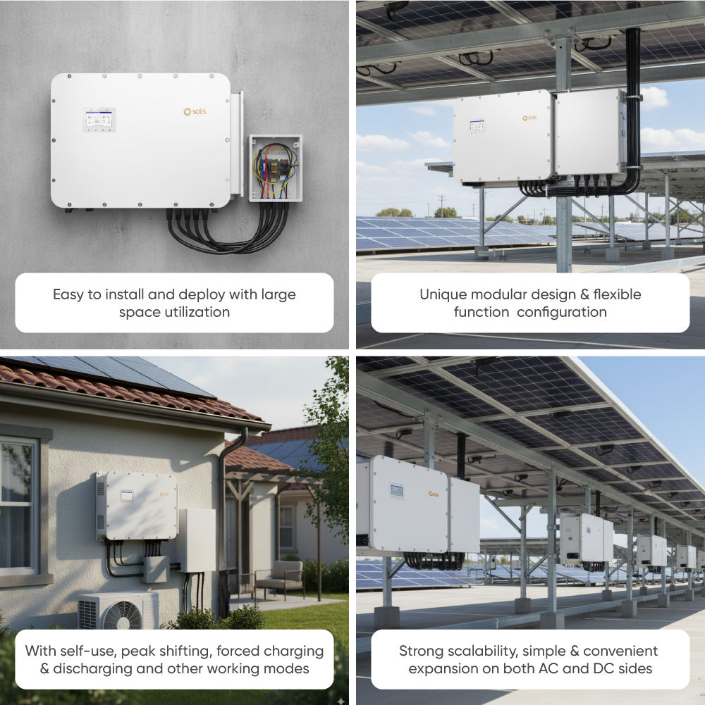Hybrid Three-Phase High-Voltage Solar Inverter